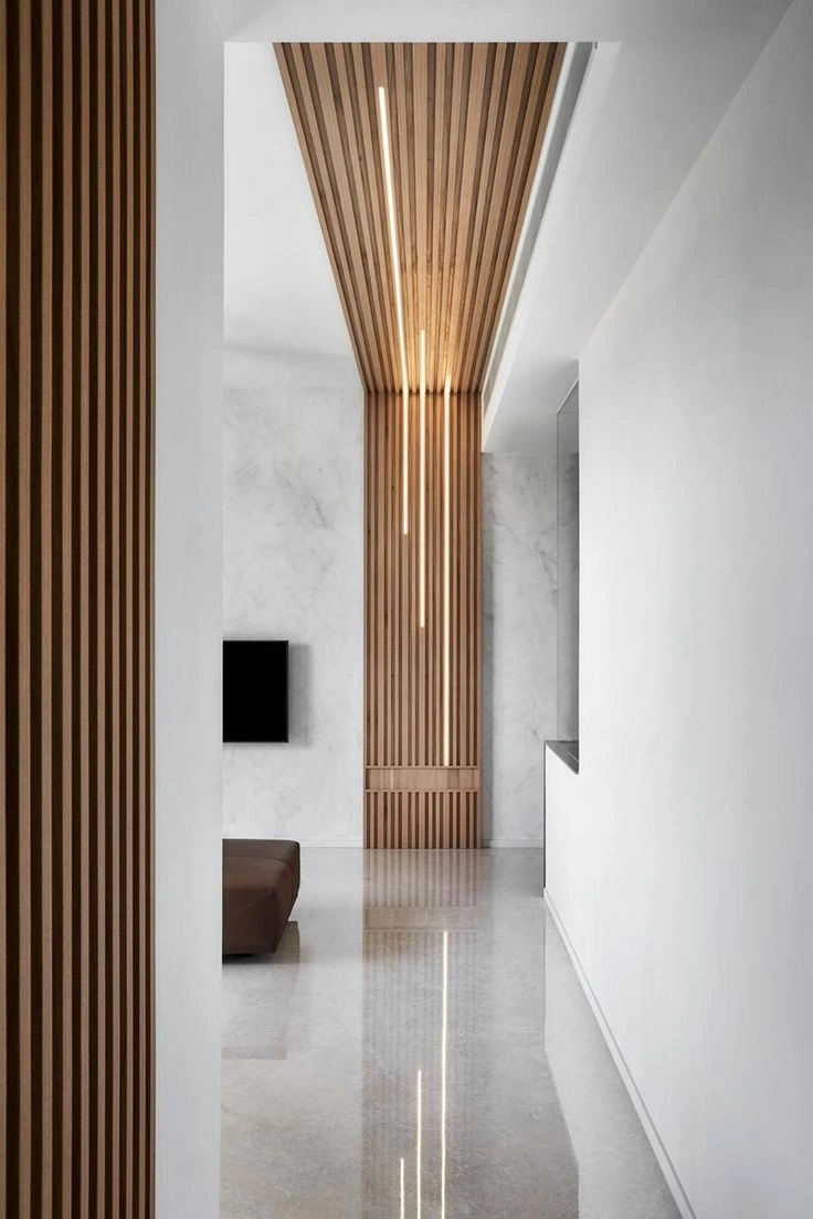 Elegant wooden cupboard crafted by a trusted interior design company in Malappuram.