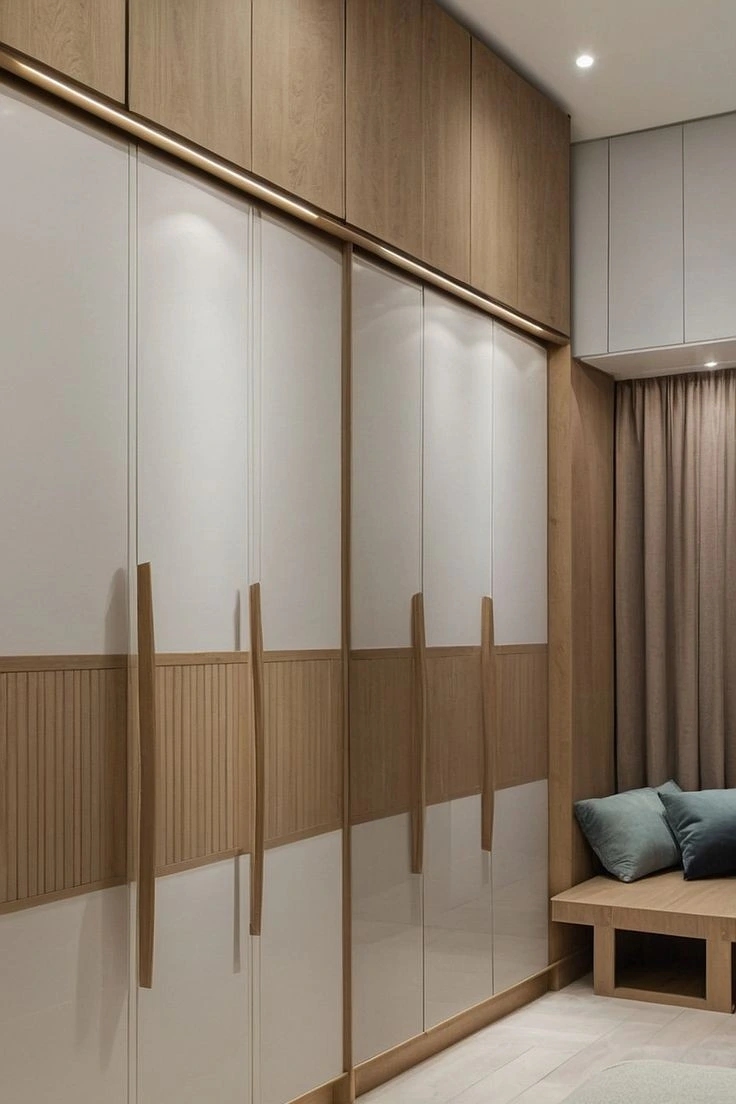 Contemporary cupboard interiors designed by an interior design company in Malappuram.